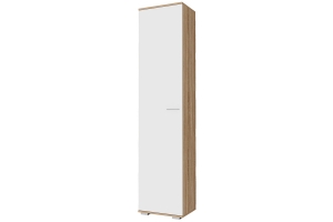 Италия П-500 Пенал Дуб сонома/Белый глянец