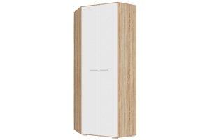 Италия ШУ-800 Шкаф угловой Дуб сонома/Белый глянец