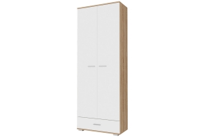Италия ШК1Я-800 Шкаф Дуб сонома/Белый глянец