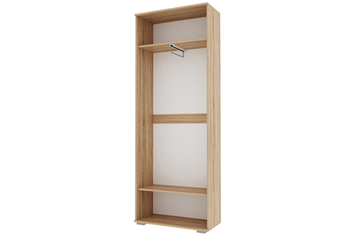 Италия ШК-800 Шкаф Дуб сонома/Белый глянец