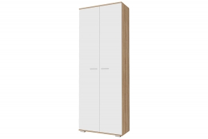 Италия ШК-800 Шкаф Дуб сонома/Белый глянец