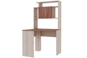 ПКС-8 Стол угловой Ясень шимо темный/Шимо светлый