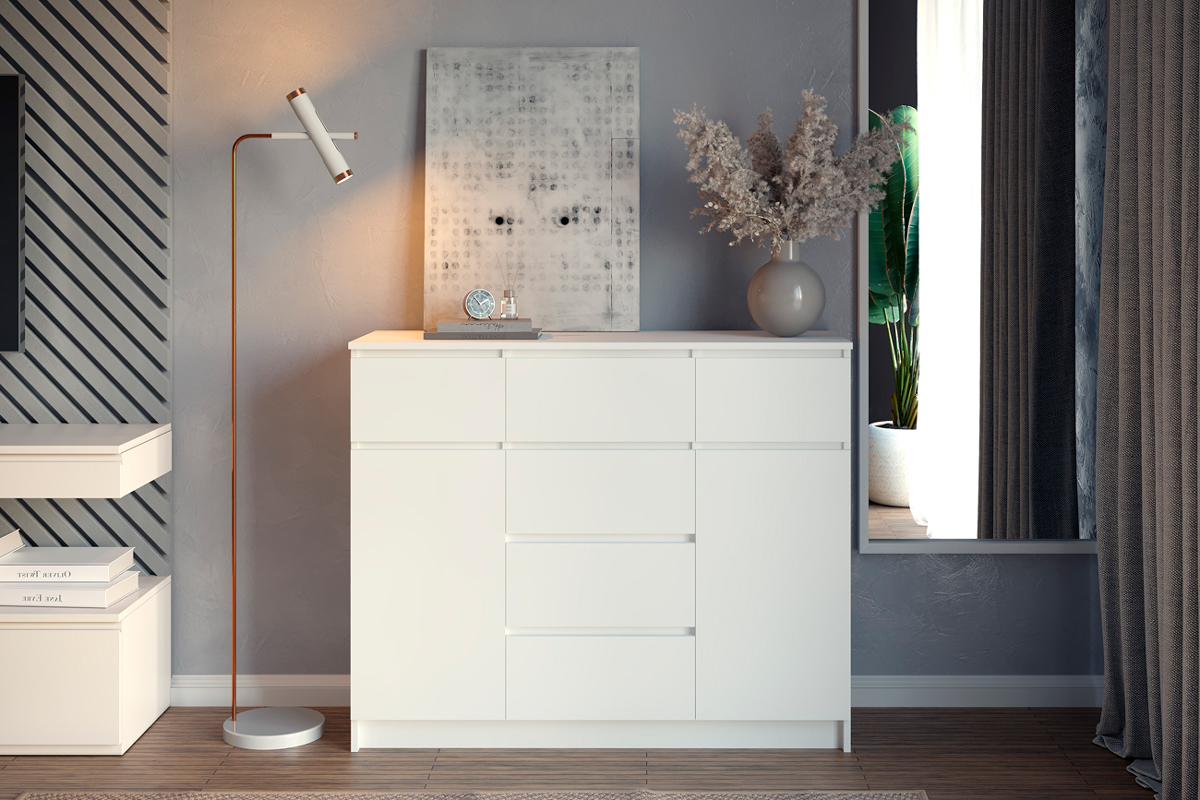 Мори 1200.4 Комод Белый