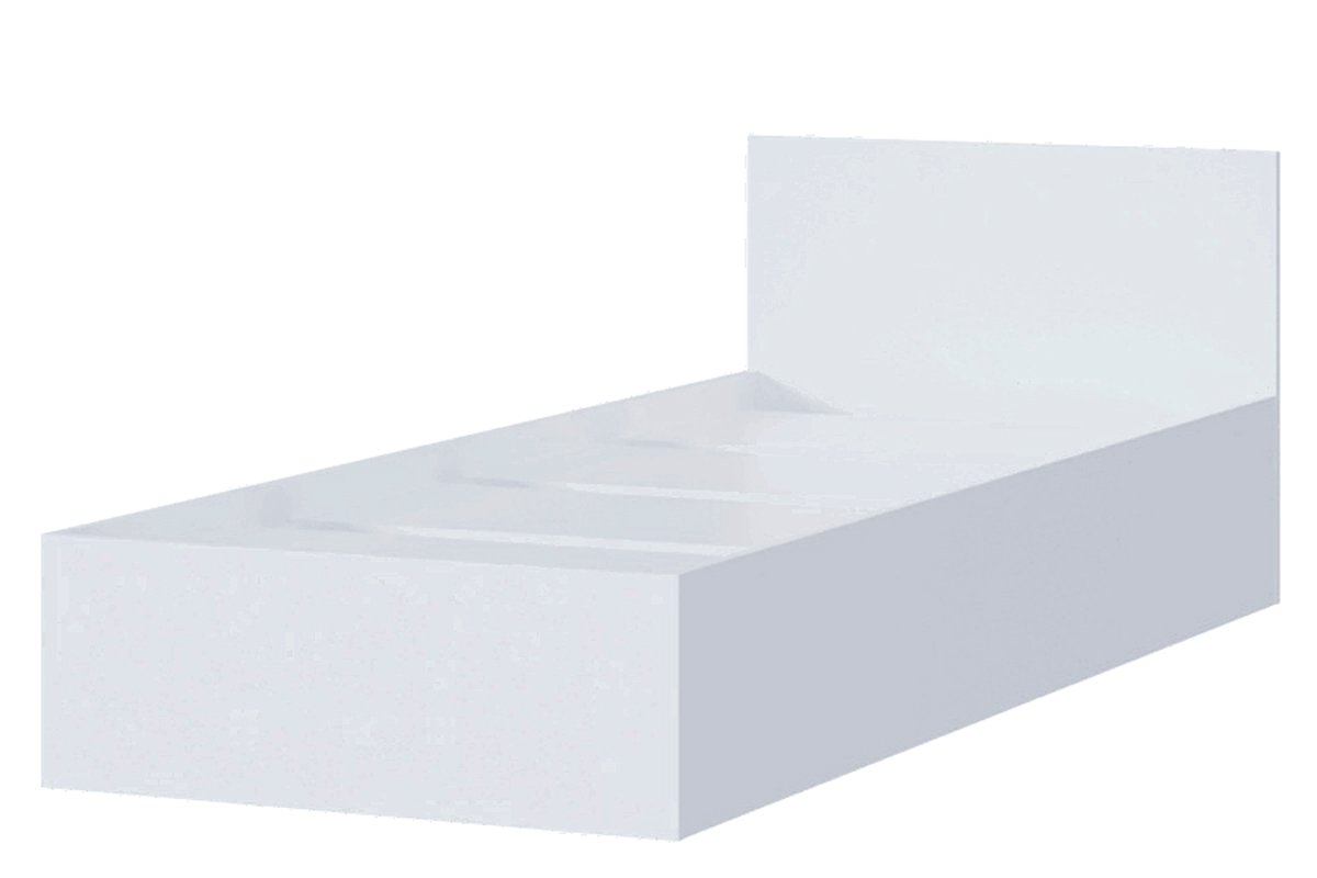 Мори КРМ 900.1 Кровать 90х200 с ДСП настилом Белый