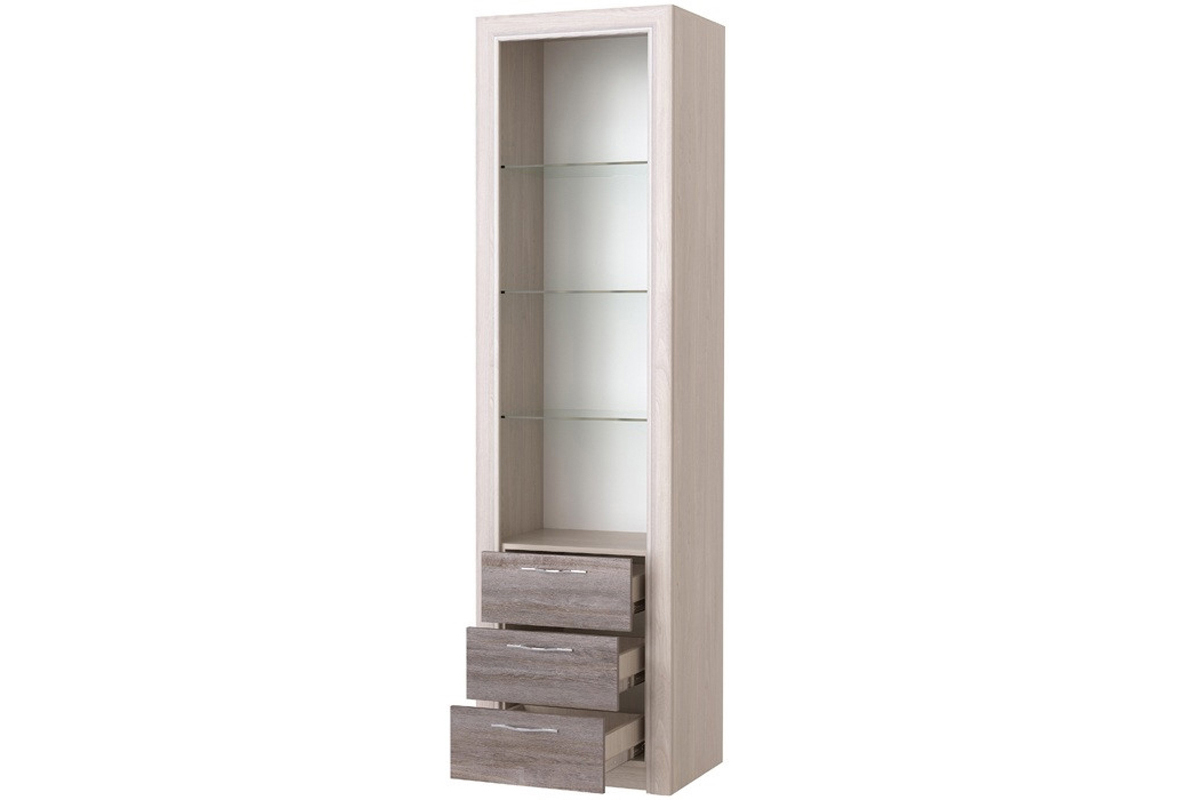 Октава Пенал-витрина 1В3Я Клабхаус серый