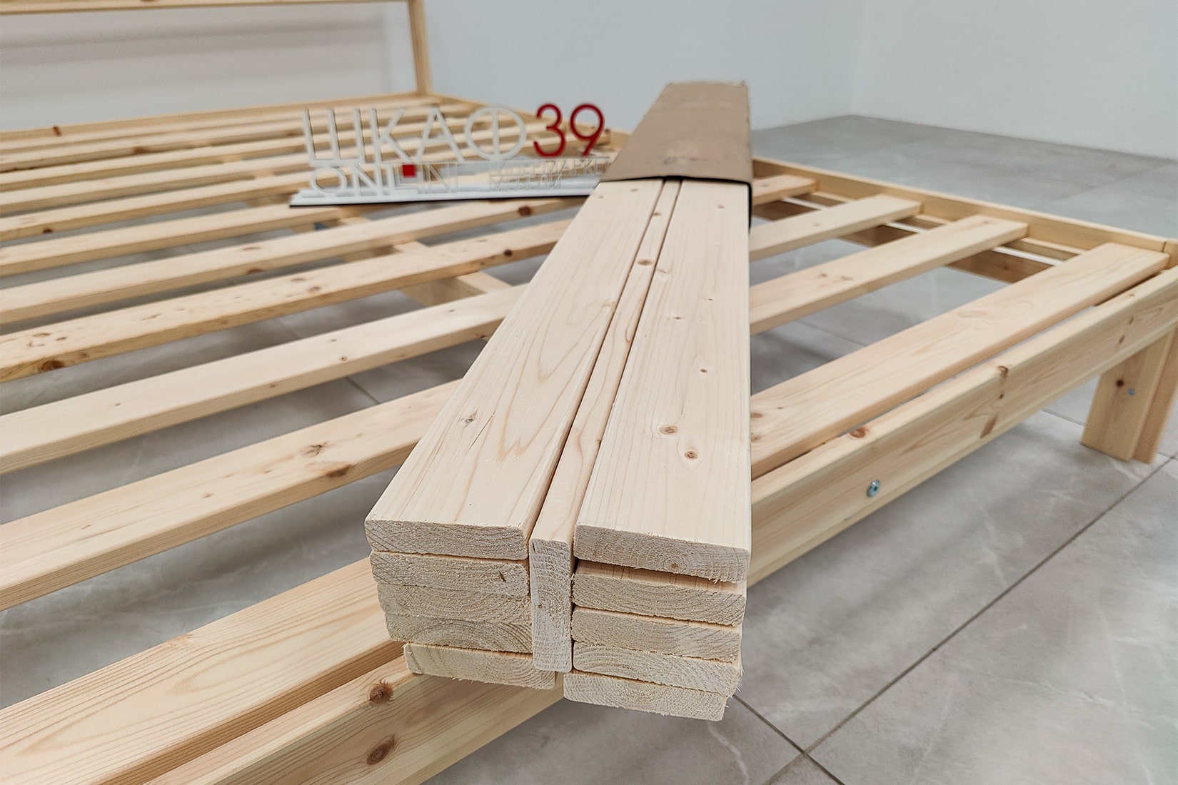 Жаклин Кровать 140х200  с ортопедическим основанием Ясень шимо темный/светлый