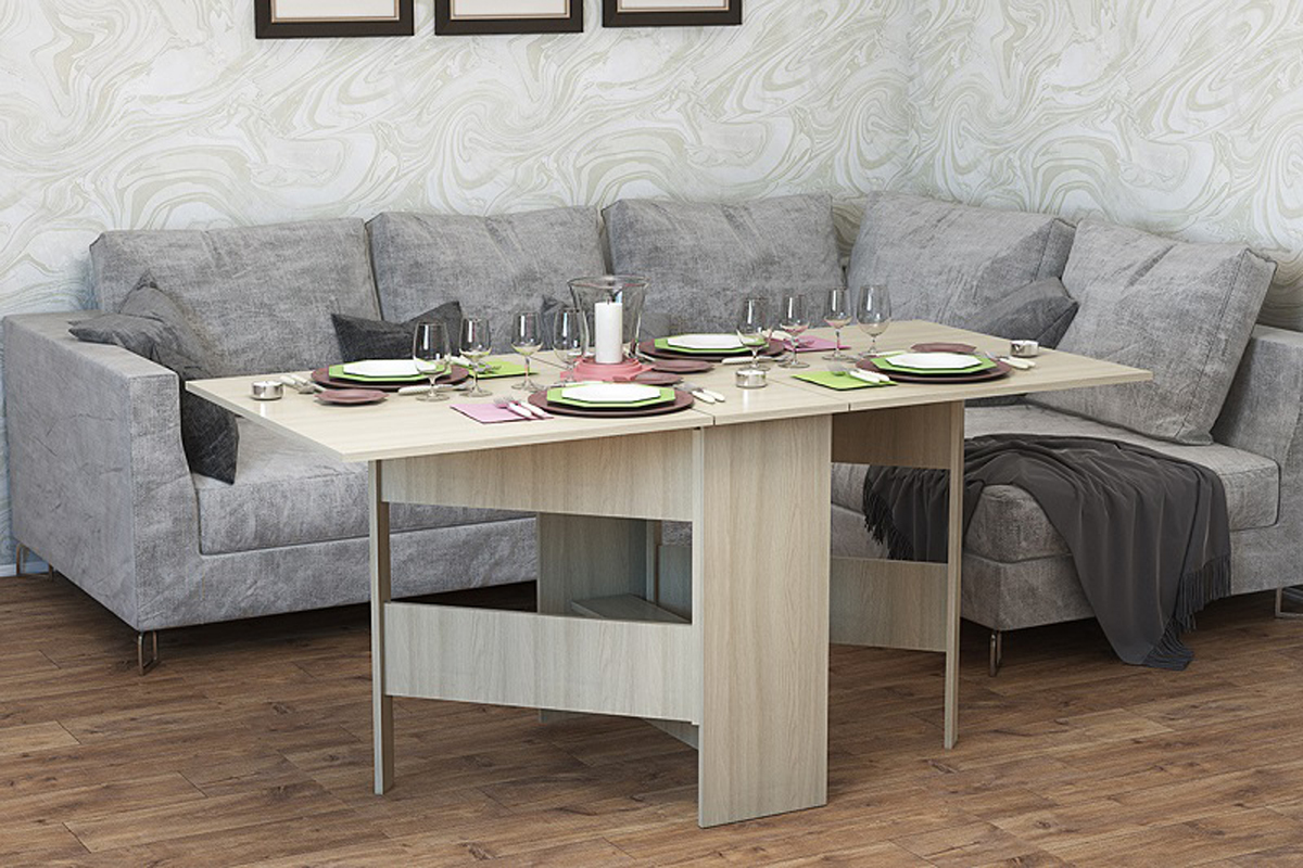 Осло-1 Стол-книжка Ясень шимо светлый