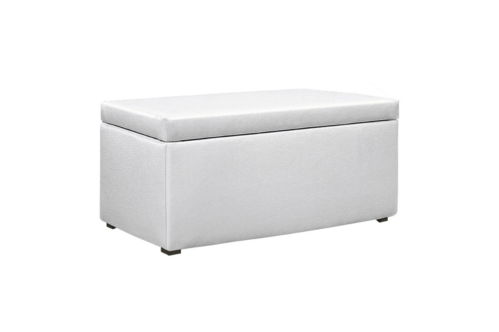 Банкетка двухместная, экокожа белый