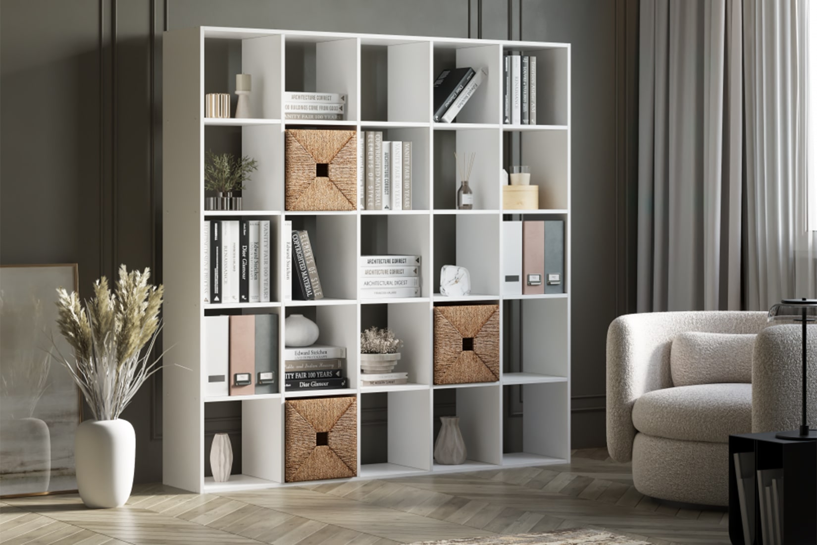 Грин 012/10 Стеллаж Белый