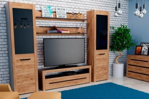 Афина Стенка 2 Дуб крафт табачный/Венге