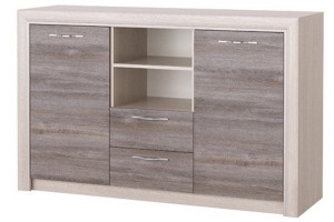 Октава Комод 2С2Я  Ясень анкор светлый/Клабхаус серый