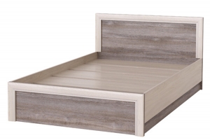 Октава Кровать 1200 с ЛДСП основанием Ясень анкор светлый/Клабхаус серый