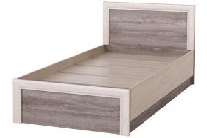 Октава Кровать 900 с ДСП настилом Ясень анкор светлый/Клабхаус серый