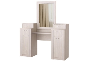 Октава Стол косметический с зеркалом Анкор светлый