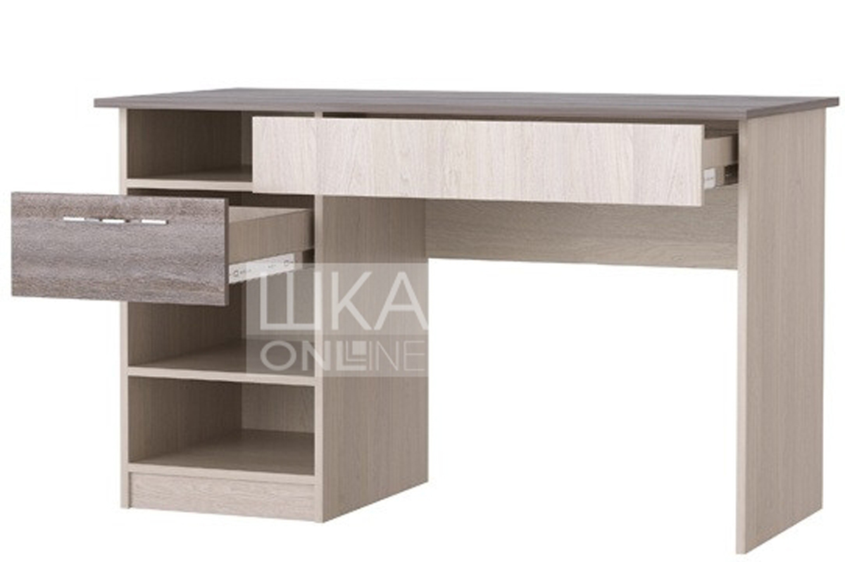 Октава Стол письменный Ясень анкор светлый/Клабхаус серый