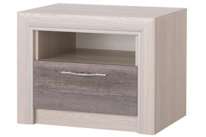 Октава Тумба прикроватная Ясень анкор светлый/Клабхаус серый