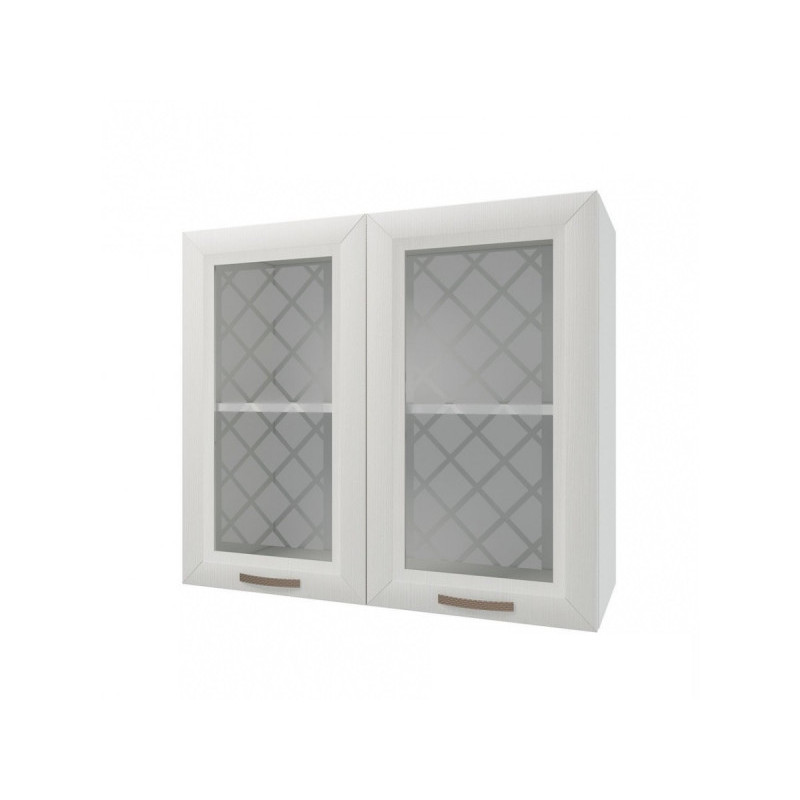 Агава ВВС 800 Кухня Шкаф навесной со стеклом светлая