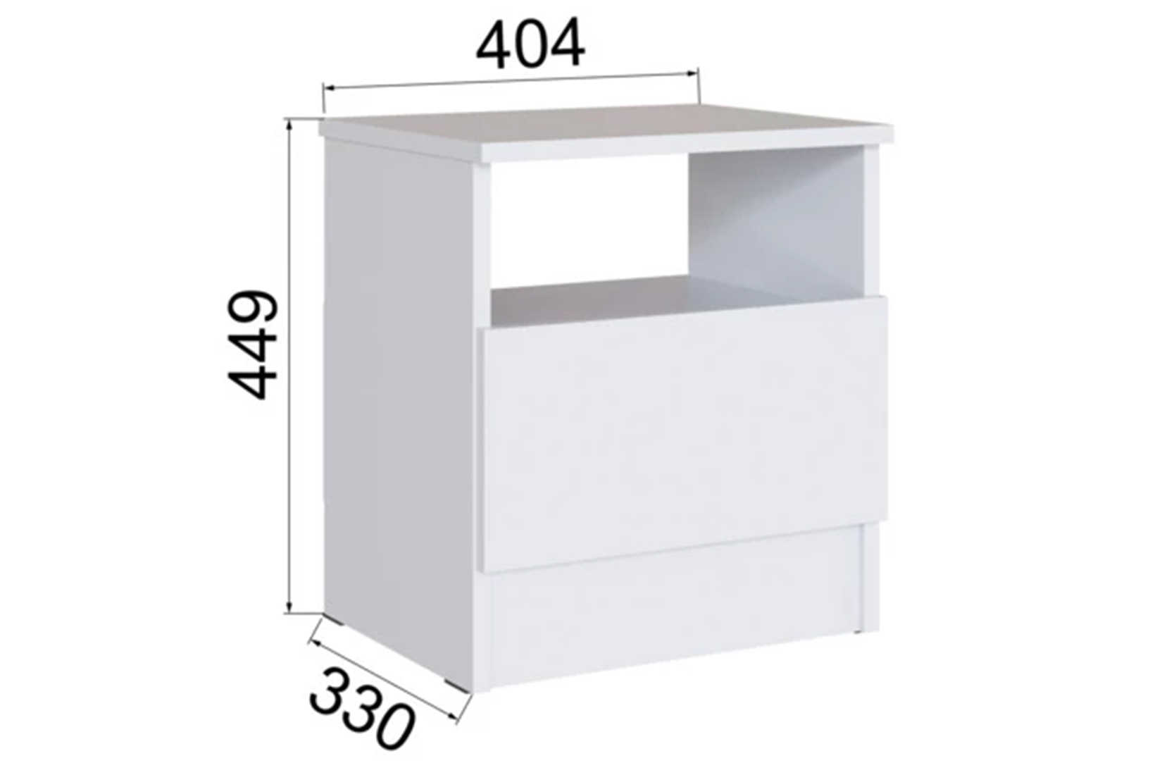 Мэнкс МСТ-20 Тумба прикроватная Белый