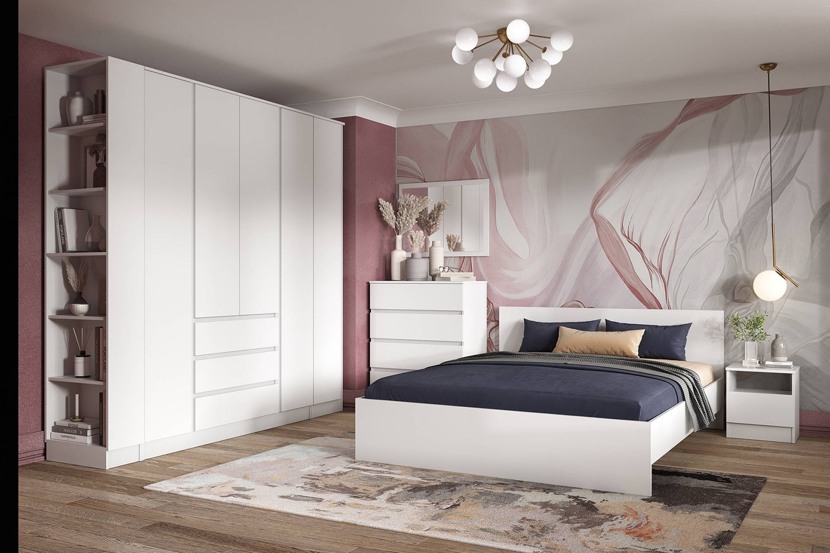 Мэнкс МСТ-20 Тумба прикроватная Белый