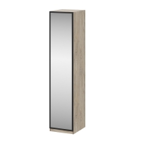 Этна 50 Шкаф с зеркалом Дуб эндгрей необработанный/Софт грей