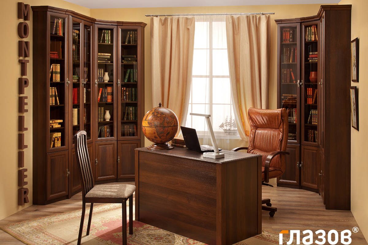 Библиотека MONTPELLIER «Монтпелье» Орех шоколадный