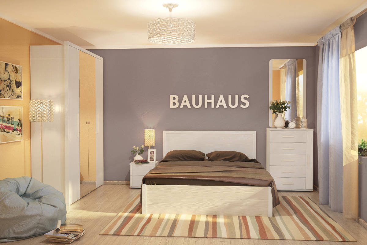 BAUHAUS спальня модульная Бодега Светлый