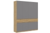 Бостон ШК-004 Шкаф 4-х ств. Дуб крафт золотой/Серый шифер