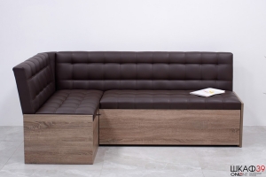 Форест Скамья угловая со спальным местом (Трюфель/коричневый)