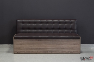 Форест Скамья прямая (Трюфель/Кожзам коричневый)