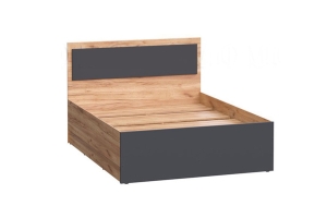Мартина кровать 90*200 см. с ЛДСП настилом Дуб крафт/Графит