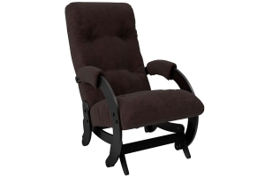 Неаполь Модель 12 Кресло-маятник Венге-эмаль/Ткань коричневый Verona Wenge