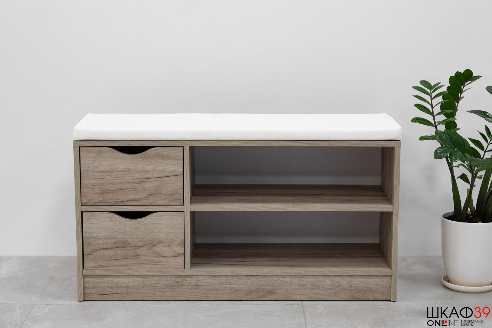 Лайт Тумба для обуви 10.82 Дуб Серый CRAFT