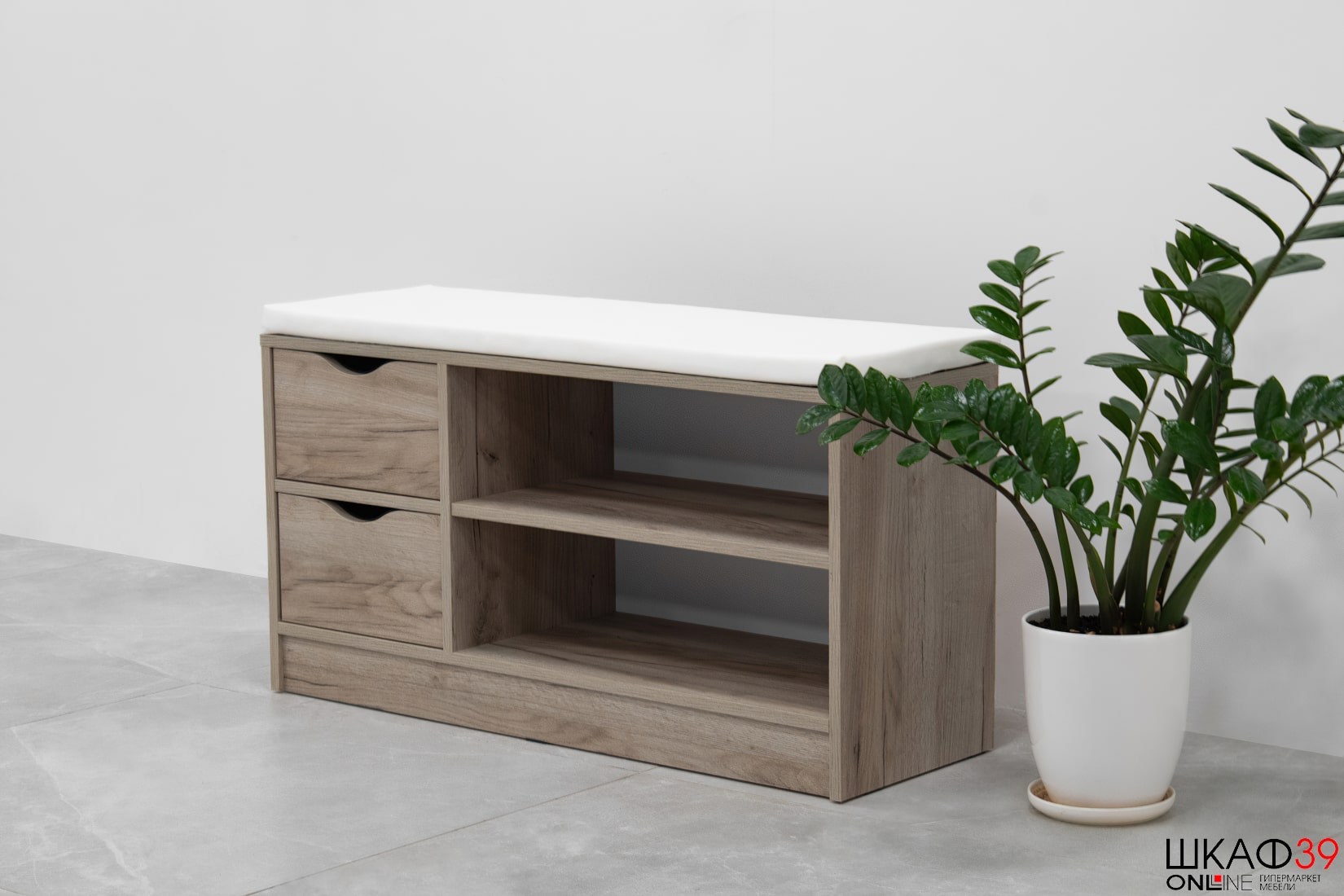 Лайт Тумба для обуви 10.82 Дуб Серый CRAFT