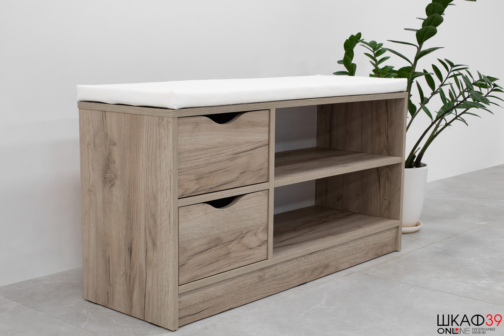 Лайт Тумба для обуви 10.82 Дуб Серый CRAFT