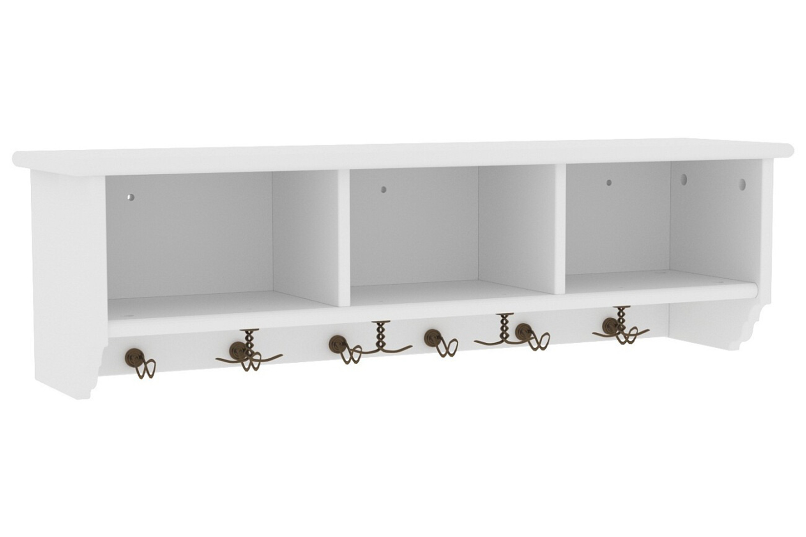 Вествик Полка навесная Белый лак