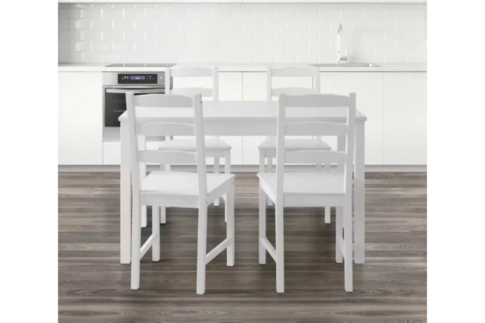 Вествик Комплект изделий (стол + 4 стула) Белый лак