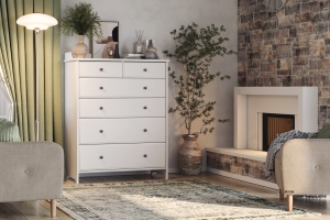 Вествик Комод 6 Белый лак