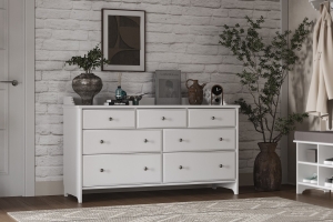 Вествик Комод 7 Белый лак