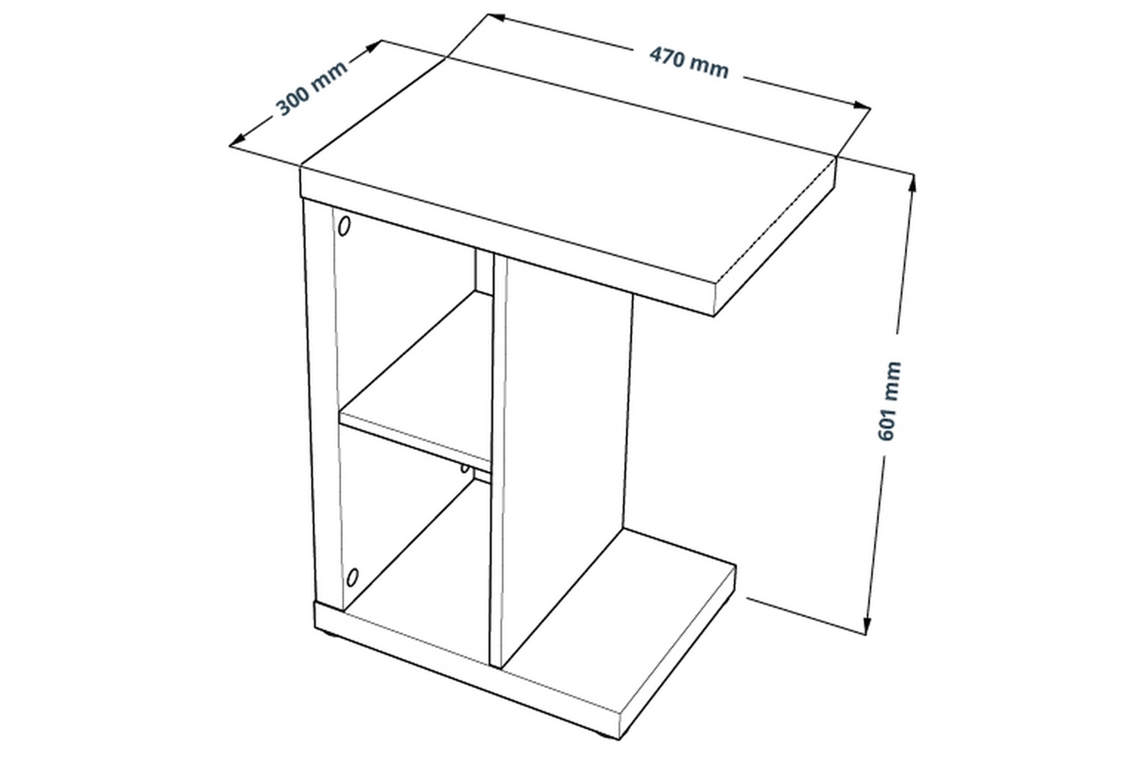 Энкель Т Стол приставной Белый
