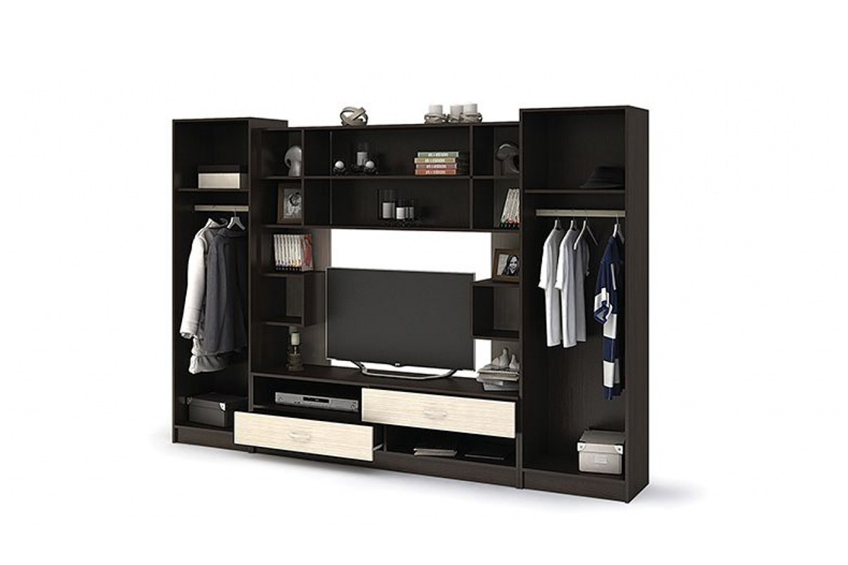 Марта 2 Стенка венге/дуб белфорт