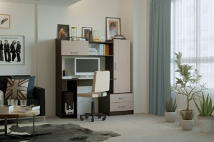 ПКС-7 Стол письменный Венге/Дуб белфорд