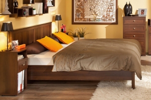 Кровать с ортопедическим основанием (дерево) Sherlock 44 120х200, орех