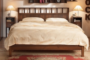 Кровать с ортопедическим основанием (дерево) Sherlock 50 Люкс 90х200, орех