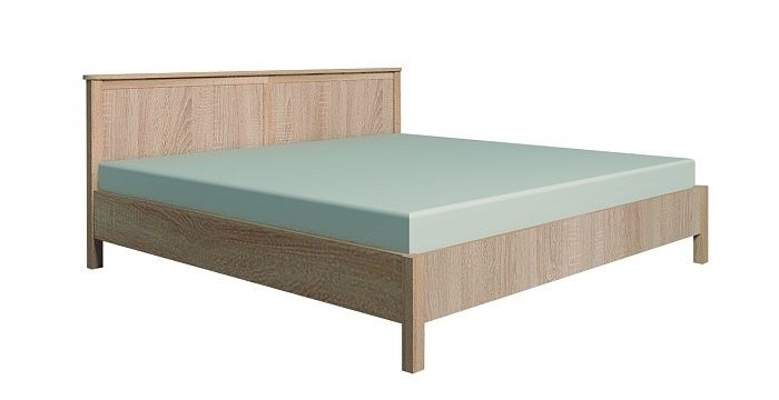 Кровать с ортопедическим основанием (дерево) Sherlock 43 140х200, дуб сонома