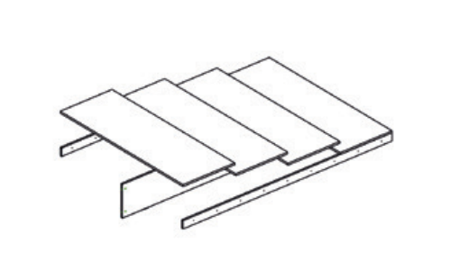 Дели Кровать с настилом ДСП 160х200, дуб молочный/шоколад