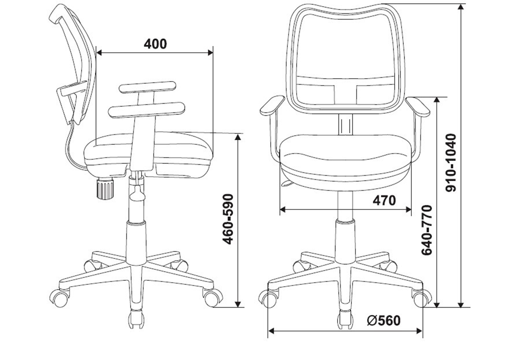 Бюрократ CH-W797 Кресло детское Коричневый TW-14C сетка/ткань