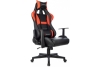 Бюрократ Zombie VIKING PENTA Кресло игровое c подголовником Экокожа Чёрный/Красный