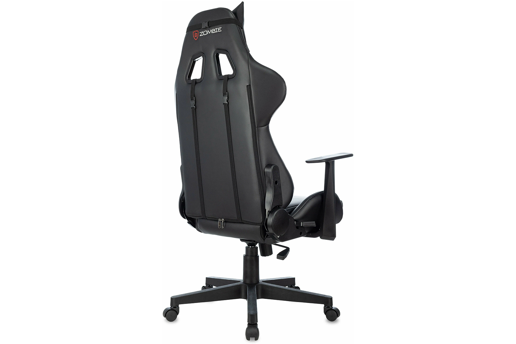 Бюрократ Zombie VIKING PENTA B Кресло игровое c подголовником Экокожа Чёрный