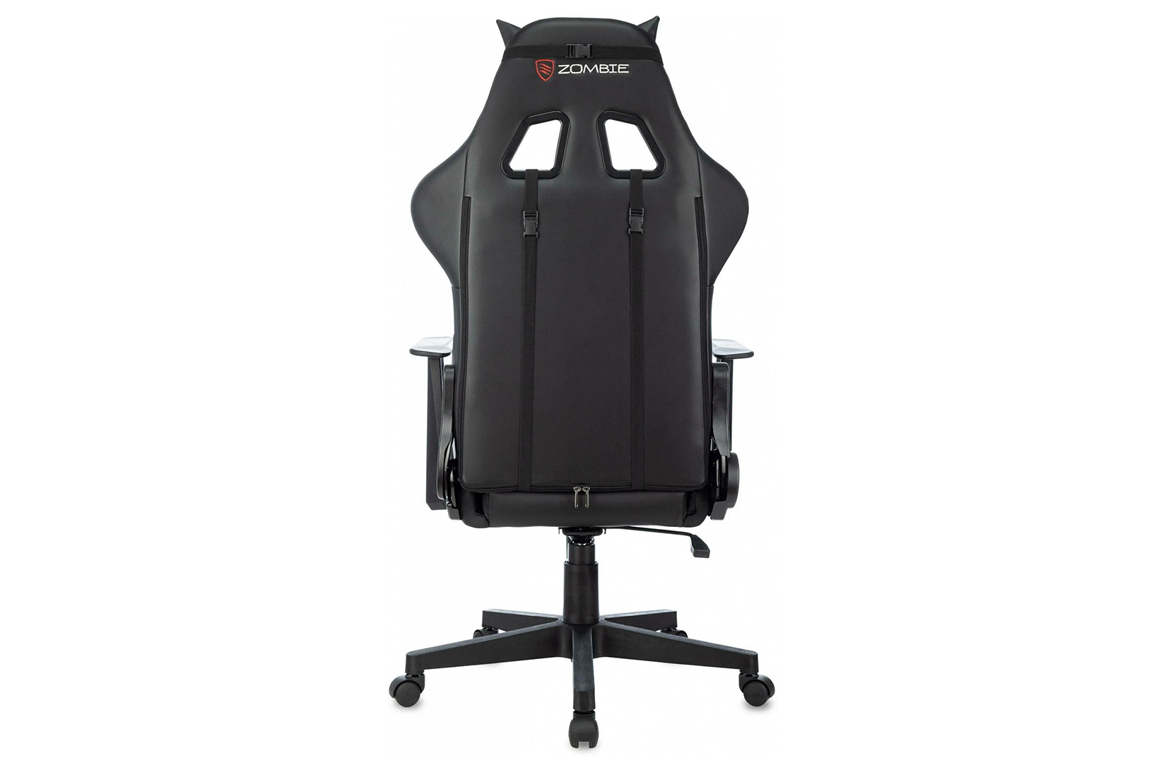 Бюрократ Zombie VIKING PENTA B Кресло игровое c подголовником Экокожа Чёрный