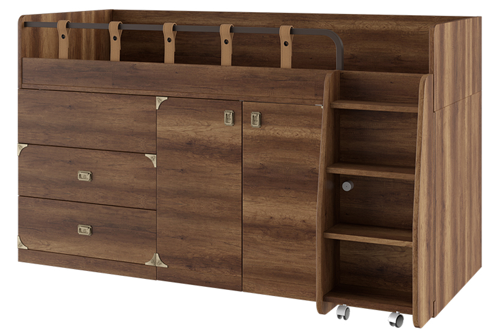 Навигатор Кровать комбинированная 80х200 Дуб каньон